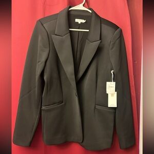 NWT Good American Single Button Scuba Blazer Womens Size 5 Fits large/xl